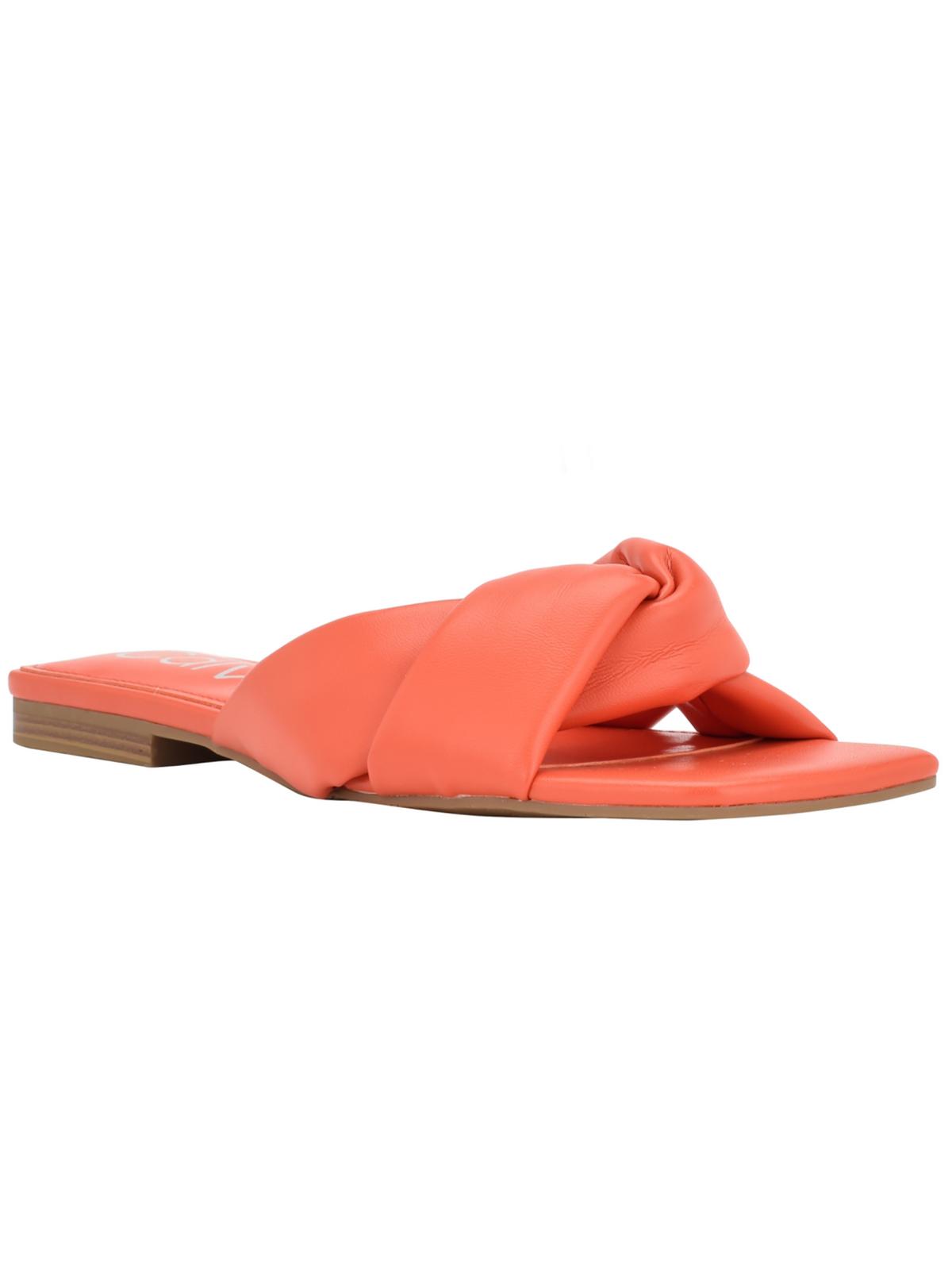 Calvin Klein Womens MARITA Slip on Square toe Flatform Sandals
